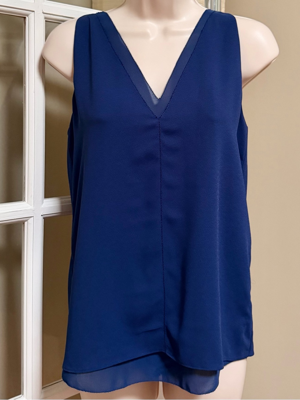 cooper & ella Navy V-Neck Sleeveless Camisole